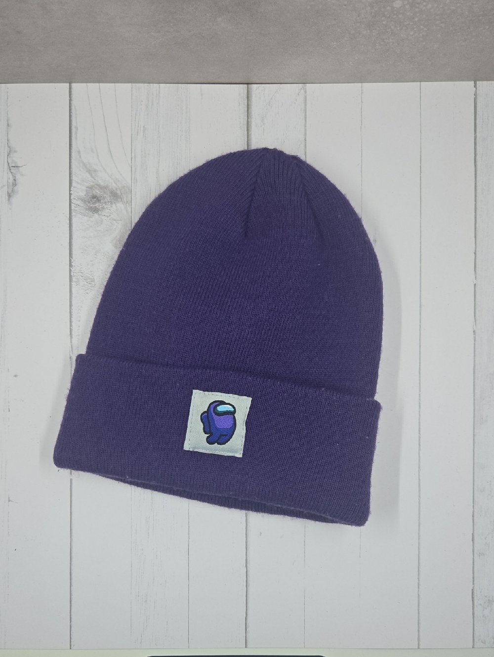 Zara Amoung Us Purple Kids Knit Beanie